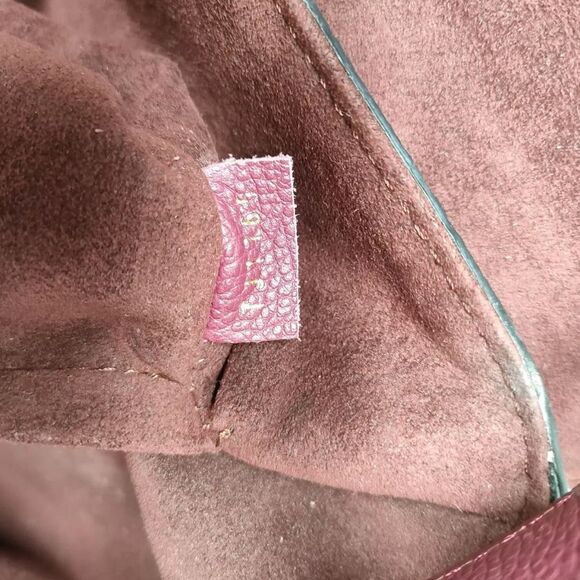 Auth Louis Vuitton Burgundy Monogram Empreinte Leather Trocadero Shoulder Bag NM - Picture 10 of 10